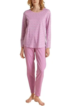 Calida Daylight Dreams Pyjama, lang Damen, aus 100% Baumwolle