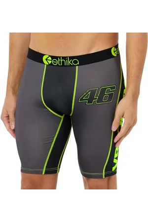 Ethika Herren Underwear VR Forty SIX Gray/Yellow L Boxershorts, Amarillo/Gris, Estándar