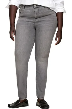 Tommy Hilfiger Damen Jeans Hose Harlem Skinny Fit High Waist, Grau (Ger), 50