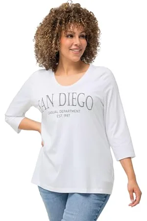Ulla Popken Damen Städte-Druck T-Shirts, , 62/70