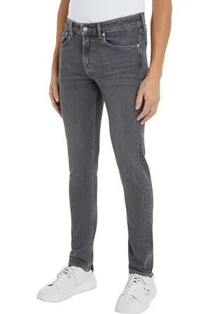Calvin Klein Jeans Herren Jeans Hose Slim Fit, Grau (Denim Grey), 29W/32L