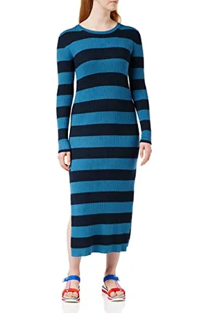 Pepe Jeans Damen Paola Dress, Blue (Midnight), L