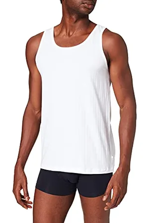 Calida Pure & Style Unterhemd Herren, atmungsaktiv, schnelltrocknend und geruchshemmend, mit maskulinem Nadelzug
