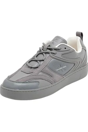 Calvin Klein Herren Cupsole Sneaker Basket Hybrid Schuhe, Grau (Charcoal Grey), 42