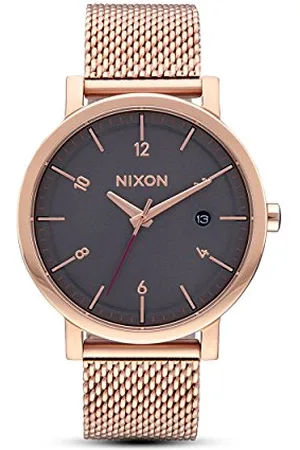 Nixon Damen Analog Quarz Uhr mit Edelstahl beschichtet Armband A10872449-00