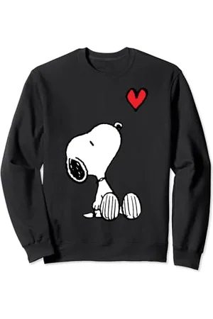 Peanuts Herz sitzend Snoopy Sweatshirt Sweatshirt