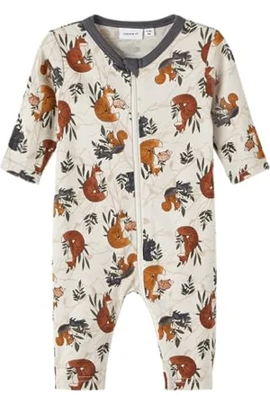 NAME IT Baby - Jungen Nbmwillit Wool Ls Suit Xxiii Schlafstampler, , 80