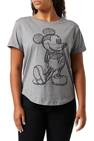 Disney Damen Mickey Mouse Sketch T-Shirt, , 8/S