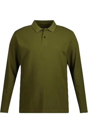 JP 1880 Herren große Größen Übergrößen Menswear L-8XL Poloshirt, Basic, Langarm, Piqué, bis 8 XL