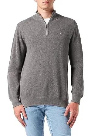 GANT Herren Cotton Pique Halfzip Pullover, , Standard