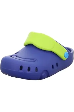 Superfit Splash C Slipper, Blau/Hellgrün 8000, 30 EU Weit