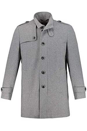 JP 1880 Herren Wollmantel Mäntel, Grau ( 74858513), L