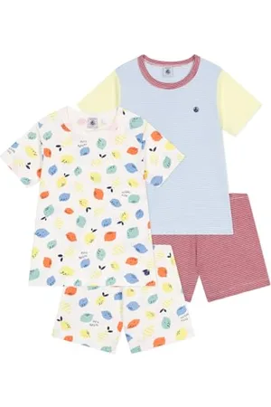 Petit Bateau Jungen A0D7B Pyjama, , 12 Jahre (2er Pack)