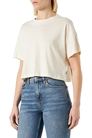 Noisy May Damen Nmalena S/S O-neck Semicrop Top Fwd Noos T Shirt, , XS EU