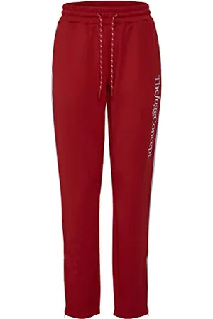 TheJoggConcept JCSima Damen Hose Sweatshose Sporthose Jogginghose mit Kordeln und Print Regular Fit High Waist, Größe:M, Farbe: