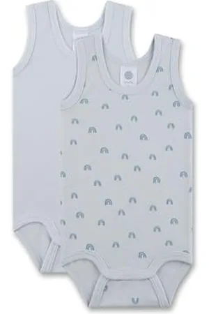 Sanetta Baby-Body ärmellos (Doppelpack) | Hochwertiger und nachhaltiger Unisex-Body aus Bio-Baumwolle. Inhalt: 2er Set Baby Body 080