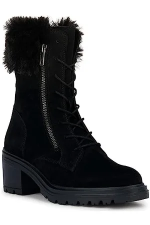 Geox Damen D Damiana Ankle Boot, Black, 36 EU