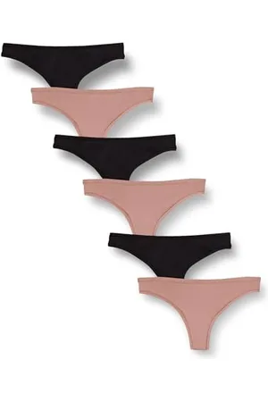 Amazon Damen Mikrofaser-Unterwäsche (Hipster & String, auch in großen Größen erhältlich), 6er-Pack, , 36