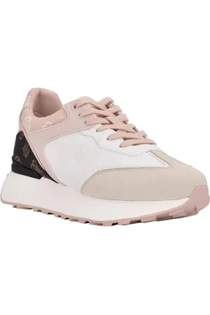 Guess Damen Luchia Sneaker, Weiß/Braun 142, 37 EU