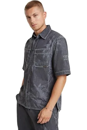 G-Star Herren Slanted Double Pocket Regular Hemd, , L