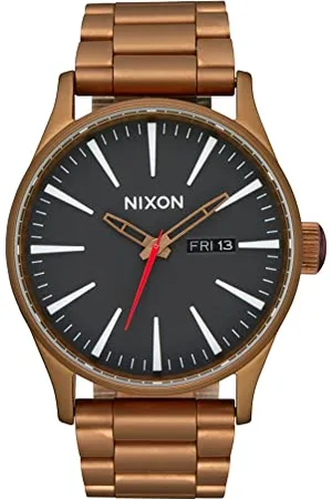 Nixon Unisex-Erwachsene Analog Quarz Uhr mit Edelstahl Armband A356-5145-00