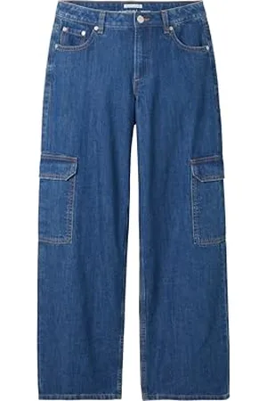 TOM TAILOR Mädchen Kinder Wide Leg Cargo Jeans, , 170
