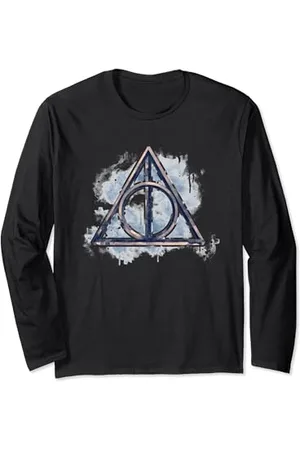 Harry Potter Painted Deathly Hollows Symbol Langarmshirt
