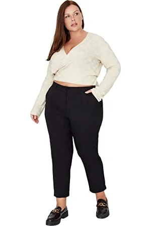 Trendyol Damen Carrot Plus Size Pants Hose, , 48