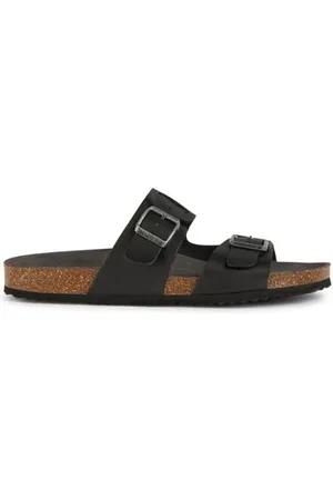 Geox Herren U Ghita B Slide Sandal, Black, 39 EU