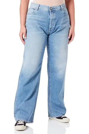 Replay Damen Jeans Jaylie Wide Leg Fit Rose Label, (Blau), 28W / 28L