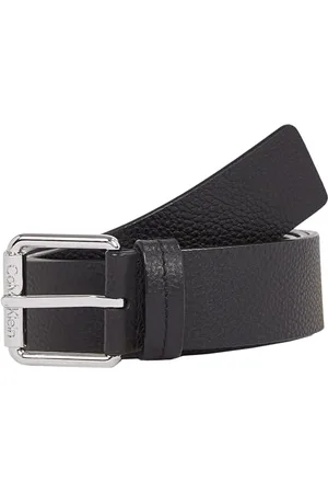 Calvin Klein Herren Gürtel Eckige Schnalle aus Leder, , 85 cm