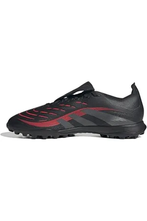 adidas Unisex Predator League FOLD-Over Tongue Turf Football Boots Fußballschuhe, core Black/Grey Four/Lucid red