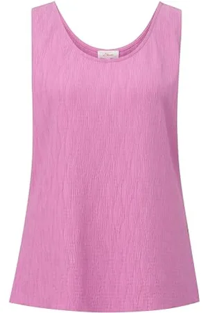 QS by s.Oliver Damen 2147057 Top mit Plisseefalten, , 44