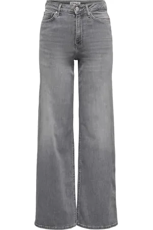 ONLY Female Jeans mit weitem Bein ONLMADISON Hohe Taille Weiter Beinschnitt Jeans