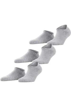 Falke Unisex Sneakersocken Cool Kick Sneaker Multipack U Sn weich atmungsaktiv schnelltrocknend kurz einfarbig 3 Paar, , 39-41