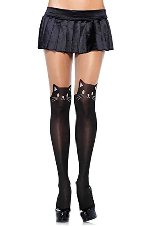 Leg Avenue Damen Bat Wing Sheer Tights Strumpfwaren, , 1 Stück 1er Pack EU
