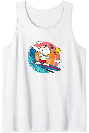 Peanuts Snoopy Woodstock Surf Tank Top