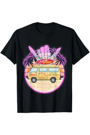 Stranger Things Argyle-Splash-Surf-Pizza-Fanartikel T-Shirt