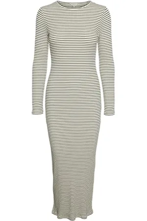 VERO MODA Vmlena Ls O-Neck Ankle Dress VMA Noos