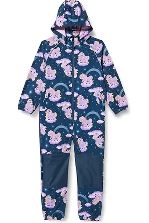 NAME IT Mädchen NMFALFA08 Softshell Suit AOP FO NOOS Regenanzug, , 92