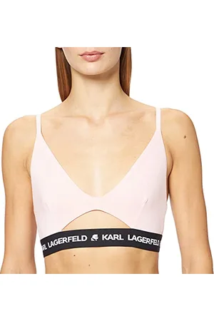 Karl Lagerfeld Damen Logo BH mit Guckloch L