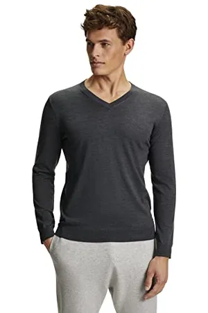 Falke Herren Pullover Basic V-Neck M Pu Wolle elegant klassisch für Business und Freizeit mit V-Ausschnitt 1 Stück, , 3XL