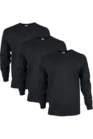 Gildan Uni-Erwachsene Ultra Cotton Long Sleeve, Style G2400, Multipack T-Shirt, , 3XL