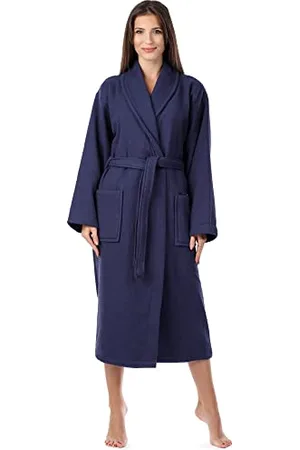 Ladeheid Damen Frottee Bademantel aus 100% Baumwolle Waffelpiqué LA40-227 ( , S)