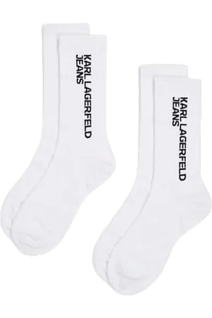 Karl Lagerfeld Herren, Essential Logo Socks Set (2 Pk), Weiss, 38/42