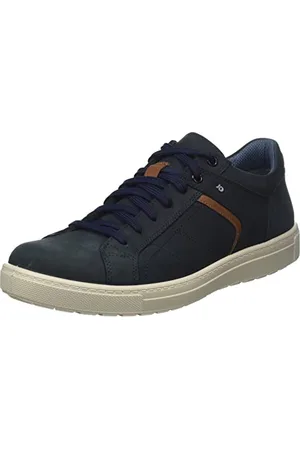 Jomos Herren Rallye Sneaker, Nachtblau/Cognac, 43 EU Weit