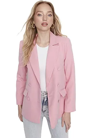 Trendyol Damen Gerade Lange Ärmel Regulär Blazerjacke