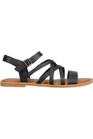 TOMS Damen Sephina Flache Sandale, Black, 42.5 EU