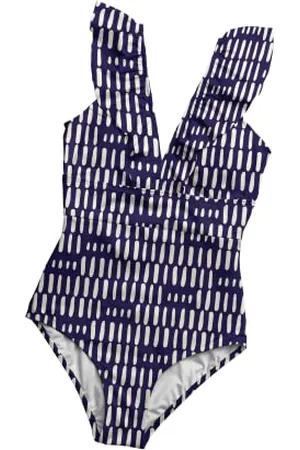 averie Damen Amada One Piece Swimsuit, Blue, XL