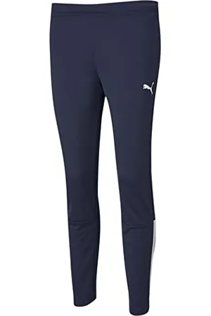 PUMA Damen Teamliga Trainingshose, Peacoat, Weiß, Groß